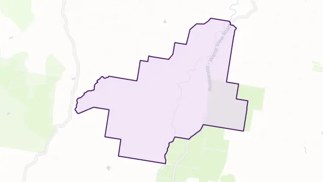 Lower Mount Walker Area Boundary Map
