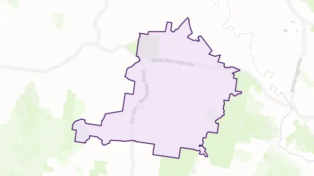 Lower Wonga Area Boundary Map