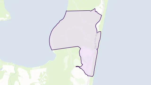 Marcus Beach Area Boundary Map
