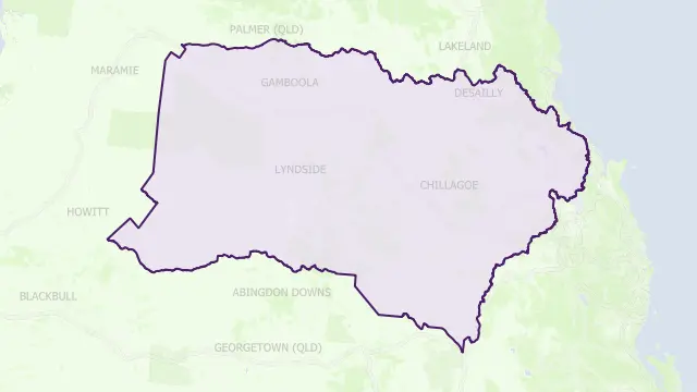 Mareeba Area Boundary Map
