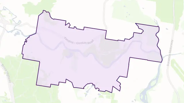 Maroochy River Area Boundary Map