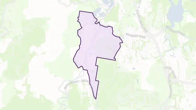Maudsland Area Boundary Map