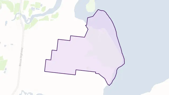 McEwens Beach Area Boundary Map