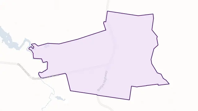 Memerambi Area Boundary Map