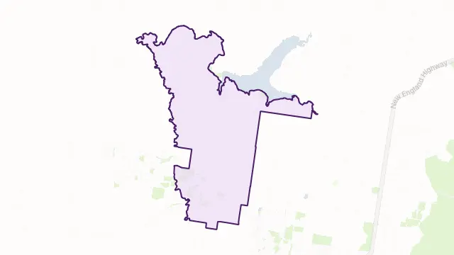 Meringandan Area Boundary Map