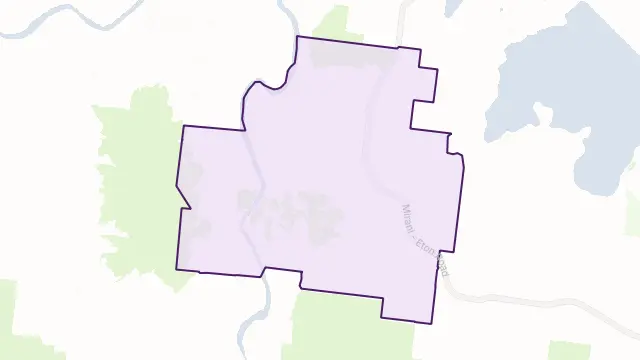 Mia Mia Area Boundary Map