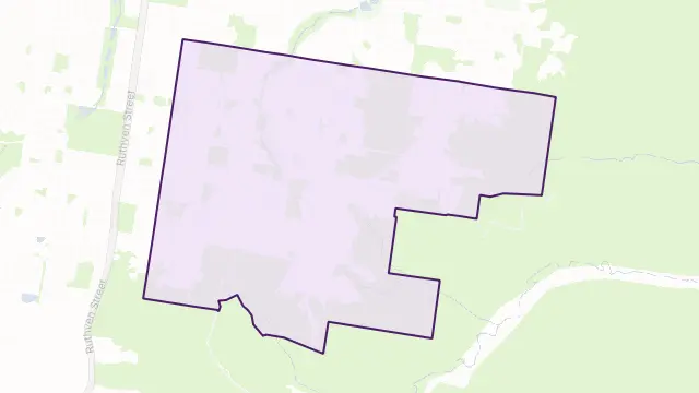 Middle Ridge Area Boundary Map