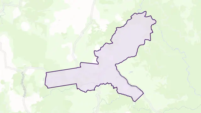 Millaa Millaa Area Boundary Map