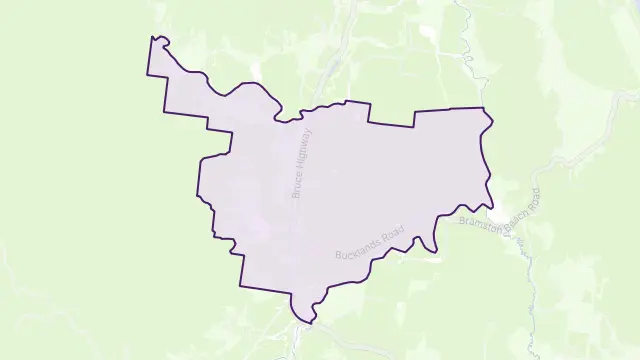 Mirriwinni Area Boundary Map