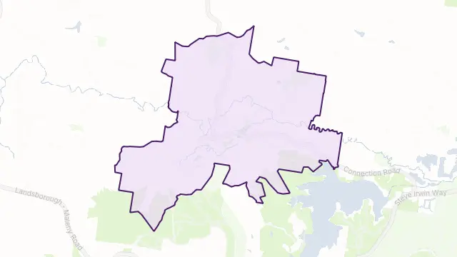 Mooloolah Valley Area Boundary Map