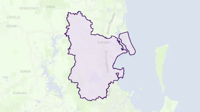 Moreton Bay Area Boundary Map