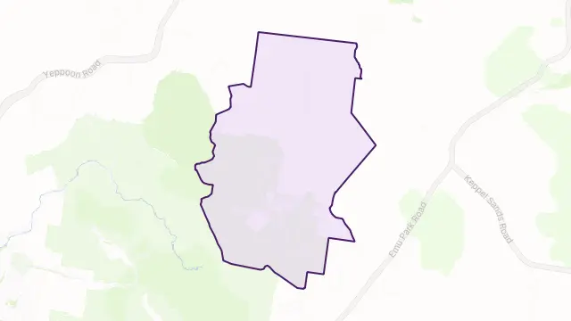 Mount Chalmers Area Boundary Map