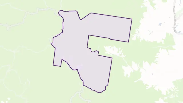 Mount Glorious Area Boundary Map