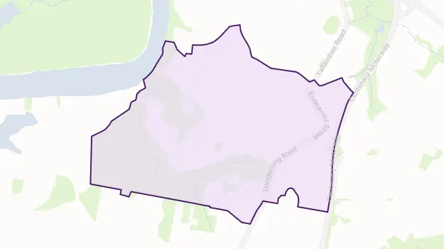 Mount Ommaney Area Boundary Map