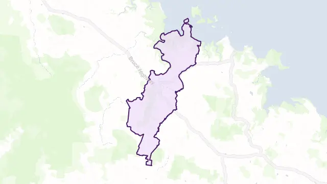 Mount Ossa Area Boundary Map