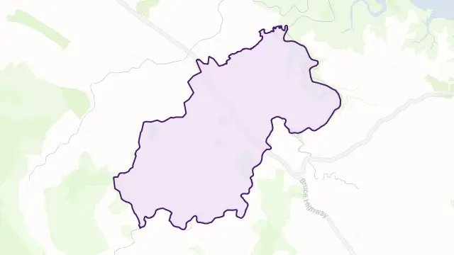 Mount Pelion Area Boundary Map