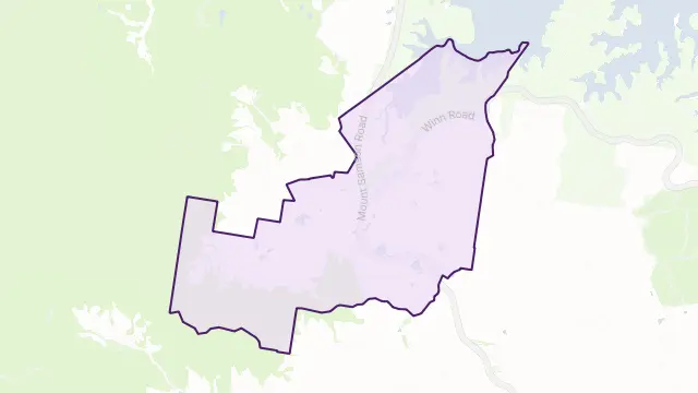 Mount Samson Area Boundary Map