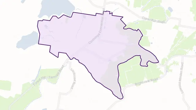 Mount Tarampa Area Boundary Map