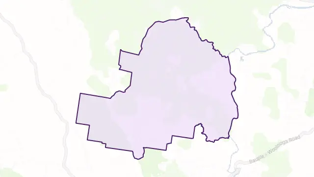 Mount Urah Area Boundary Map