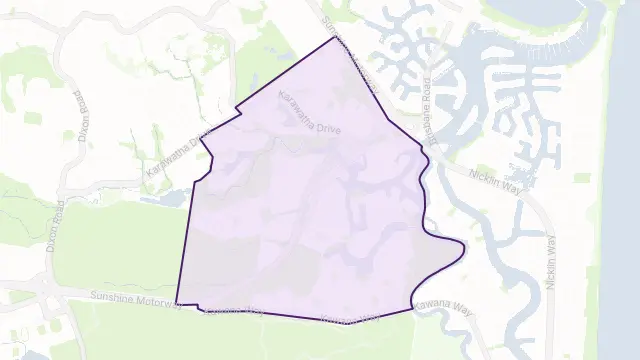 Mountain Creek Area Boundary Map