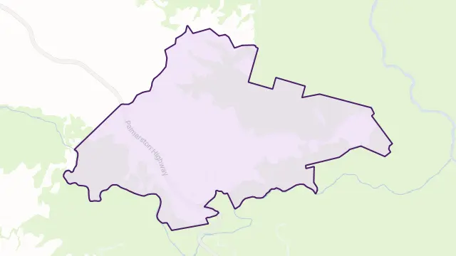Mungalli Area Boundary Map