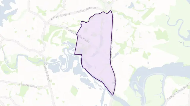 Murrumba Downs Area Boundary Map