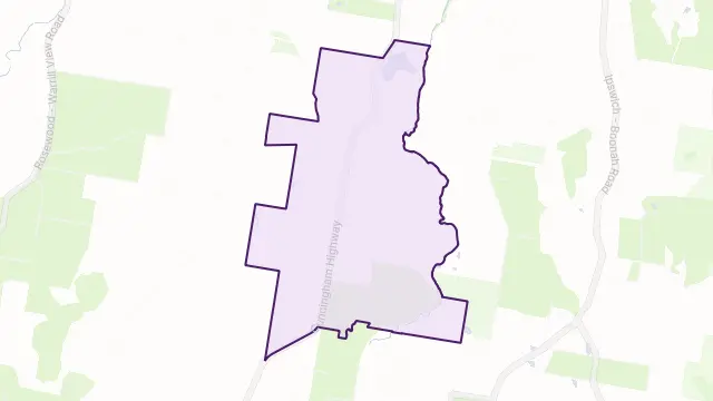 Mutdapilly Area Boundary Map