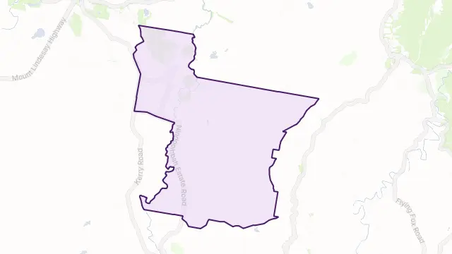 Nindooinbah Area Boundary Map