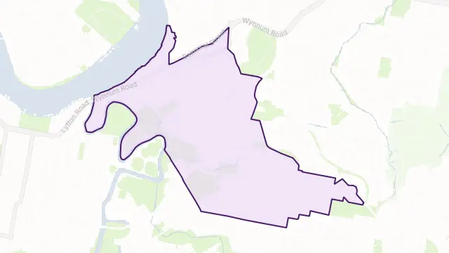 Norman Park Area Boundary Map