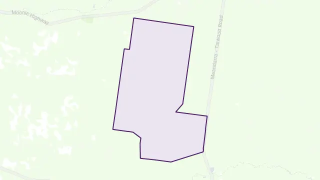 North Bungunya Area Boundary Map