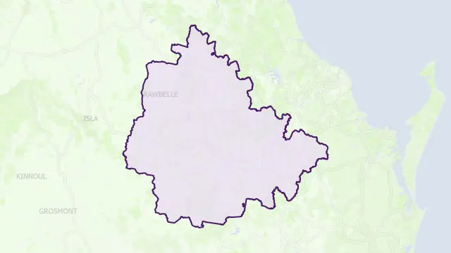 North Burnett Council Area Boundary Map