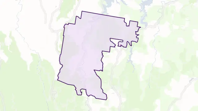 Numinbah Valley Area Boundary Map
