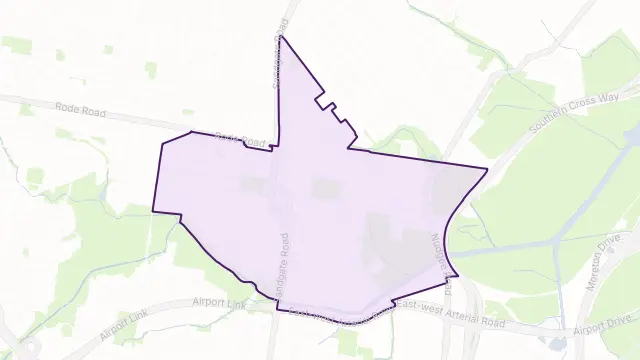 Nundah Area Boundary Map