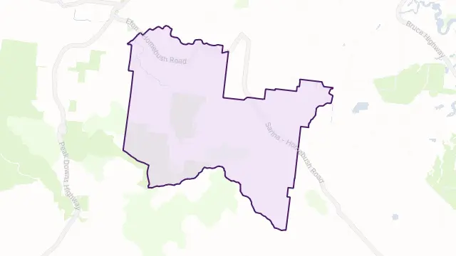 Oakenden Area Boundary Map
