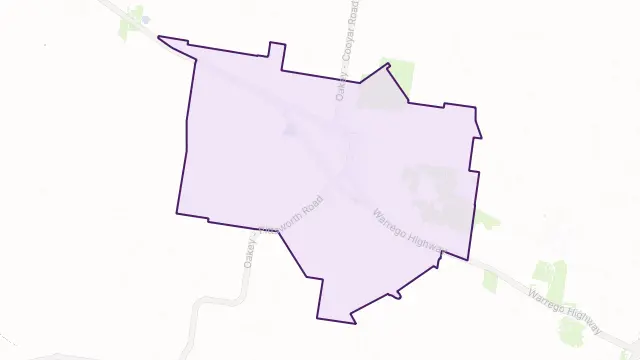 Oakey Area Boundary Map