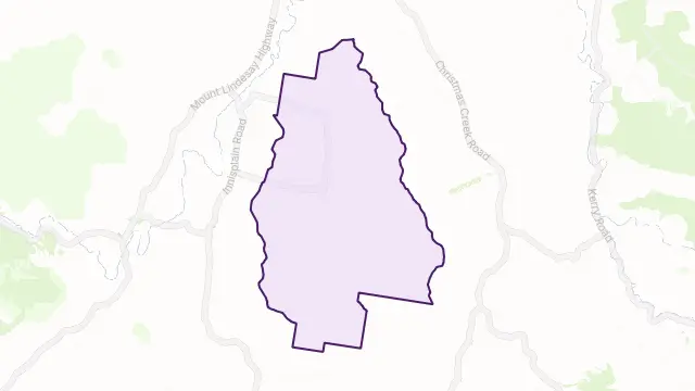 Oaky Creek Area Boundary Map