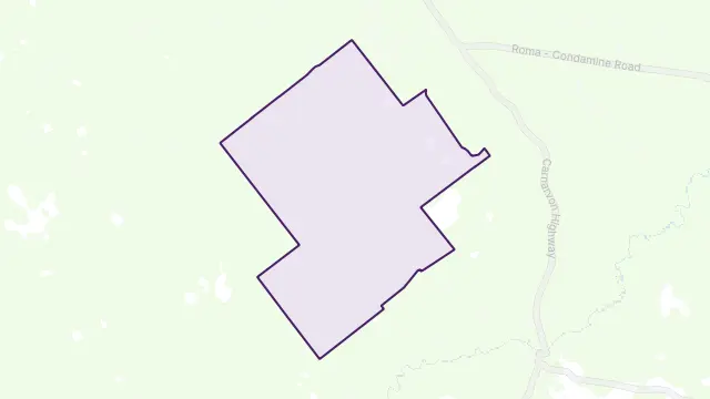 Oberina Area Boundary Map