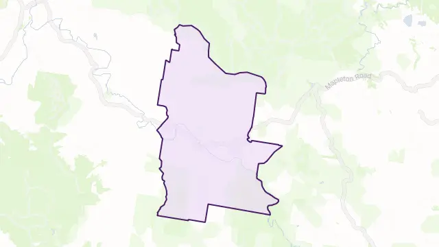 Obi Obi Area Boundary Map