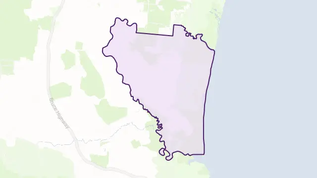 Orient Area Boundary Map