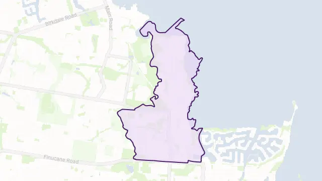 Ormiston Area Boundary Map
