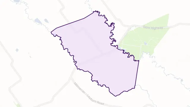 Pampas Area Boundary Map