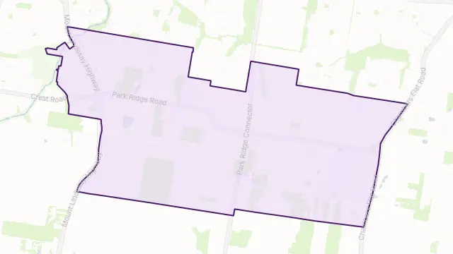 Park Ridge Area Boundary Map