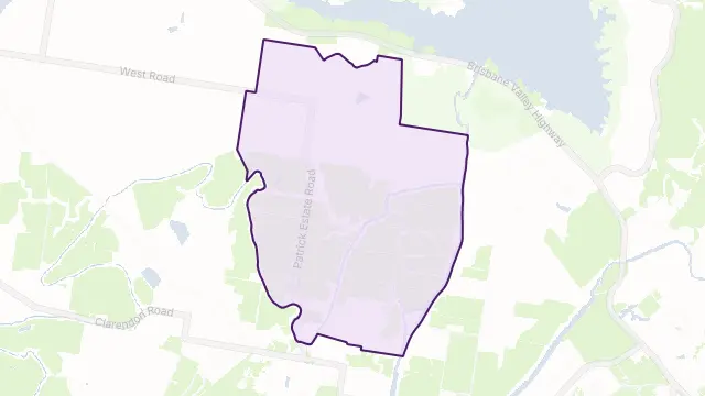 Patrick Estate Area Boundary Map