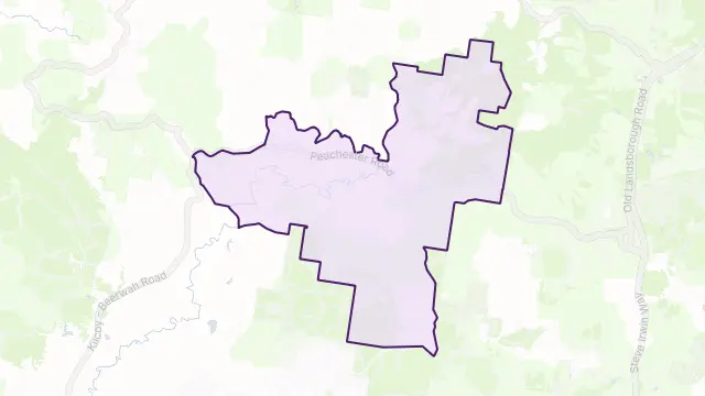 Peachester Area Boundary Map
