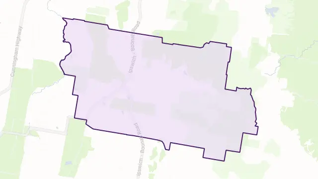 Peak Crossing Area Boundary Map