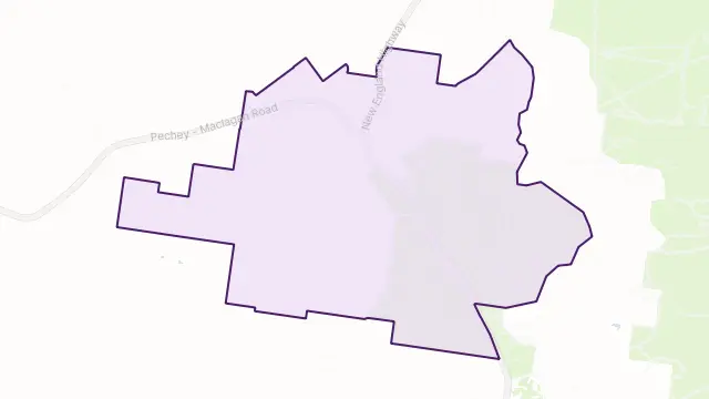 Pechey Area Boundary Map