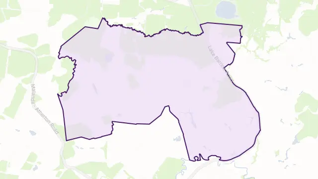 Peeramon Area Boundary Map