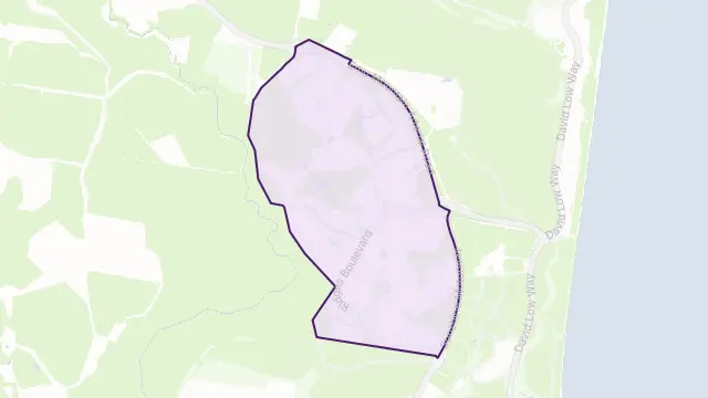 Peregian Springs Area Boundary Map
