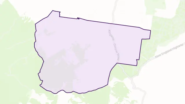 Pimpimbudgee Area Boundary Map