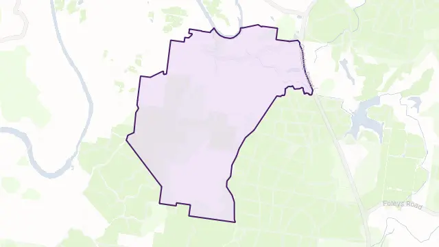 Pine Creek Area Boundary Map